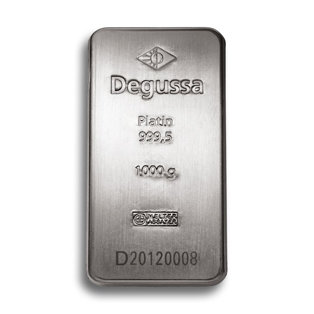 Degussa Goldhandel Platinbarren 1 kg