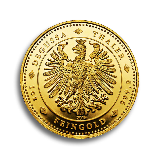 1 oz Degussa Feingold Weihnachtsthaler 2015 Rueckseite