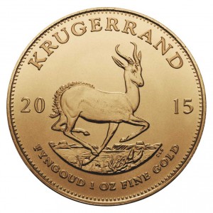 Degussa Goldhandel 1 oz Kruegerrand Goldmuenze 2015