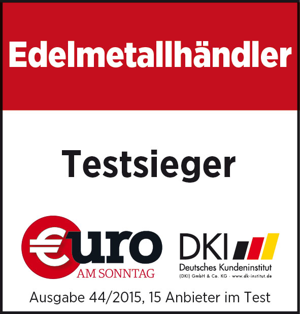 Degussa Goldhandel Edelmetall Testsieger 2015