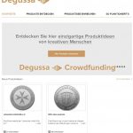Degussa Goldhandel Crowdfunding Webseite