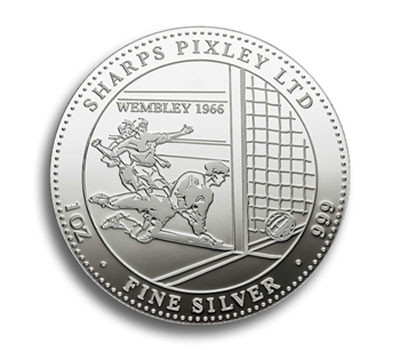Degussa Goldhandel Wembley 1966 Medaille