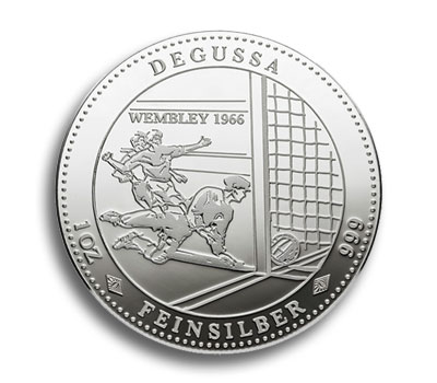 Degussa Goldhandel Wembley 1966 Medaille