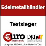 Degussa Edelmetall Testsieger