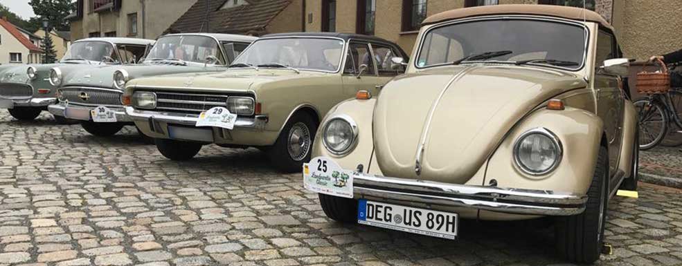 Degussa aktuell ADAC Landpartie Oldtimer wandern Goldkaefer