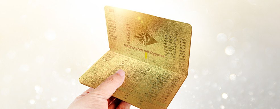 Degussa Goldsparplan: Das Investment für eine goldene Zukunft.