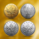 Maple Leaf Gold Silber Platin Palladium