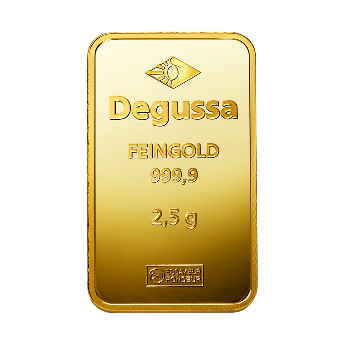 Degussa Goldbarren 2,5