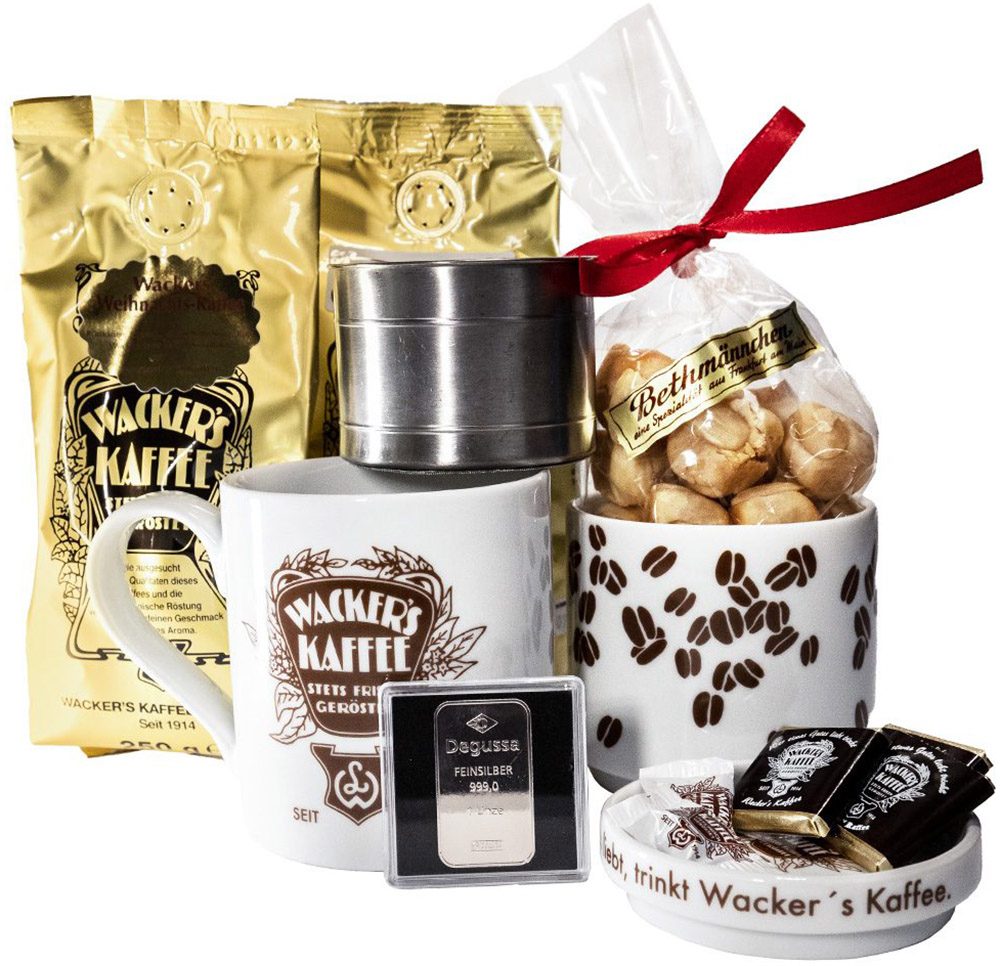 Wacker's Kaffee - Adventspaket mit Degussa Silber