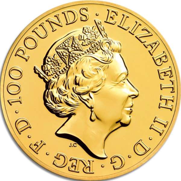 Degussa Goldhandel 1oz Lunar UK Affe 2016