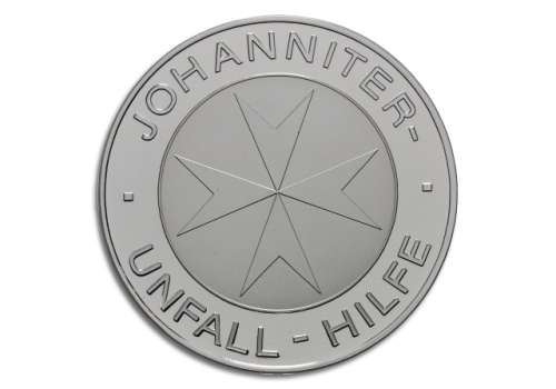 Degussa Crowdfunding Johanniter Silbermedaille