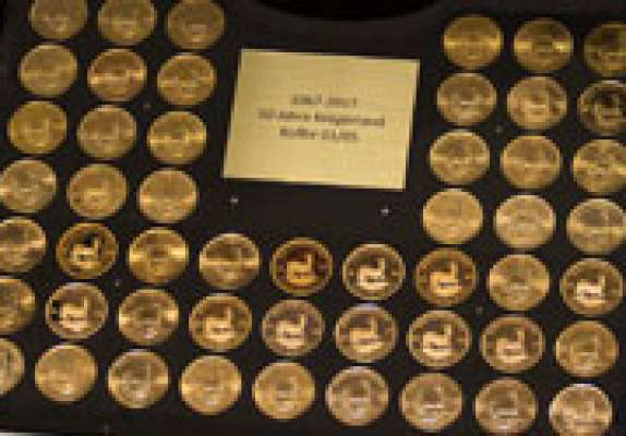 Vollständiger Krügerrand Goldmünzensatz von 1967 bis 2017
