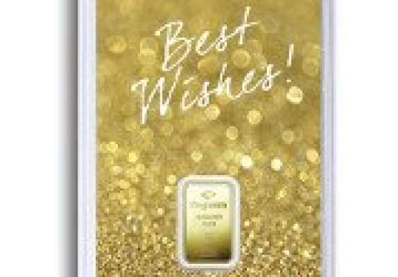 1 g Degussa Goldbarren „Best Wishes“ zum Aktionspreis