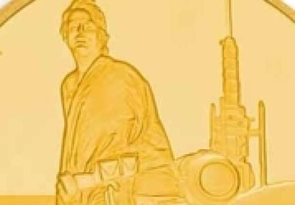 1/4 oz Star Wars Goldmünze Luke Skywalker