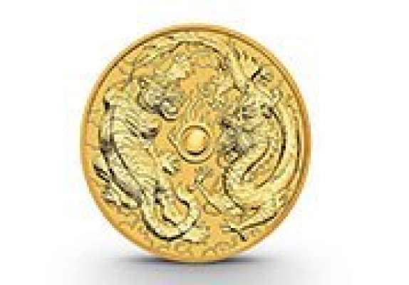 1 oz Drache und Tiger 2019 Goldmünze