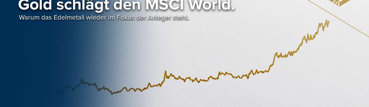 Gold schlägt den MSCI World