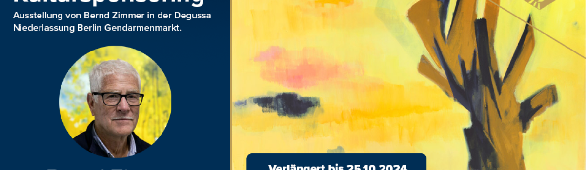 Ausstellung von Bernd Zimmer in der Degussa Niederlassung Berlin Gendarmenmarkt